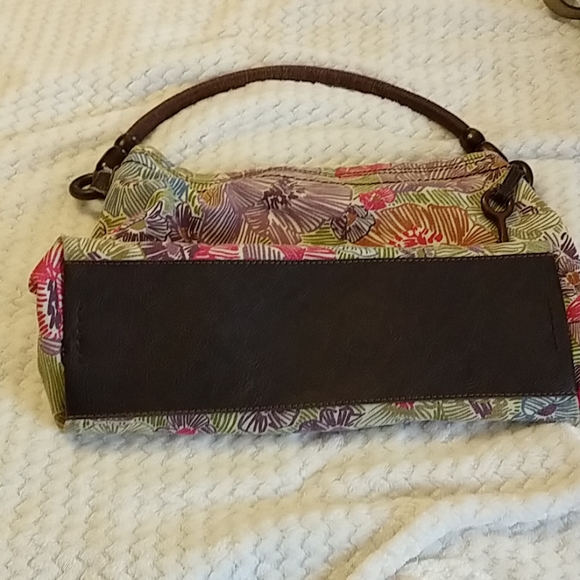Fossil Floral Canvas Shoulder Bag - Picture 4 of 8